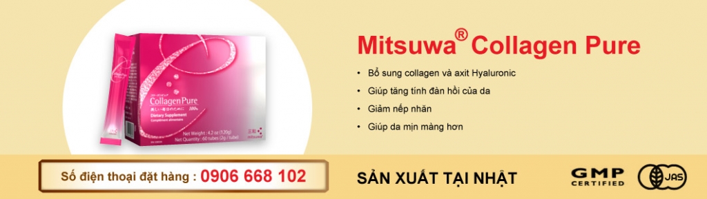 Mitsuwa collagen Pure J-Kendai - thực phẩm chức năng của nhật bổ sung collagen